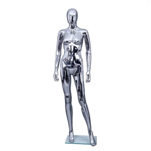 Damski manekin chromowany srebrny SFP5