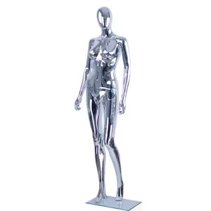 Damski manekin chromowany srebrny SFP3